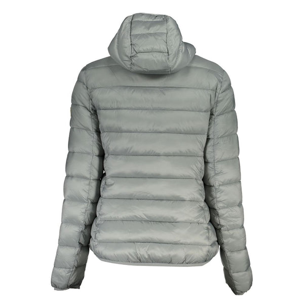 Silver Polyamide Jackets & Coat