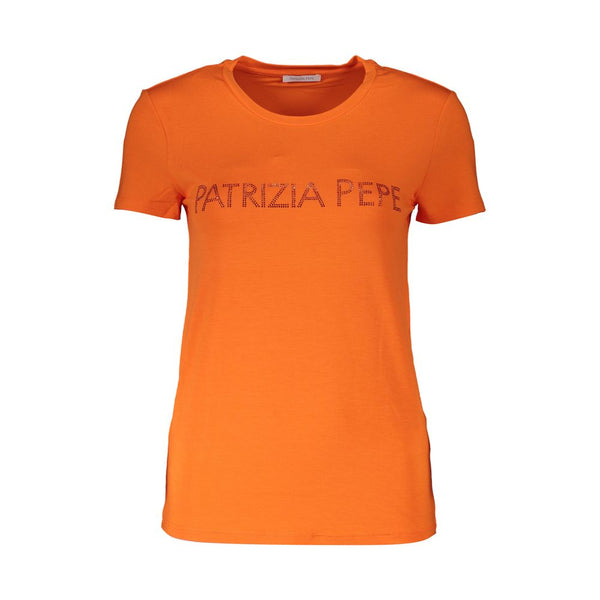 Orange Elastane Tops & T-Shirt