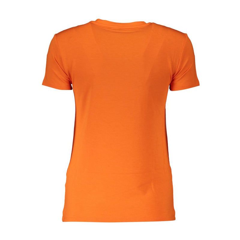 Orange Elastane Tops & T-Shirt