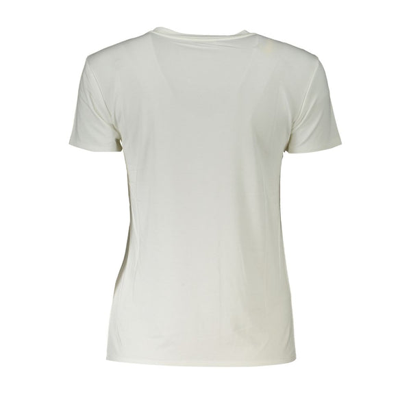 White Elastane Tops & T-Shirt