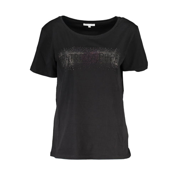 Black Cotton Tops & T-Shirt