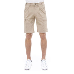 Beige Polyamide Short