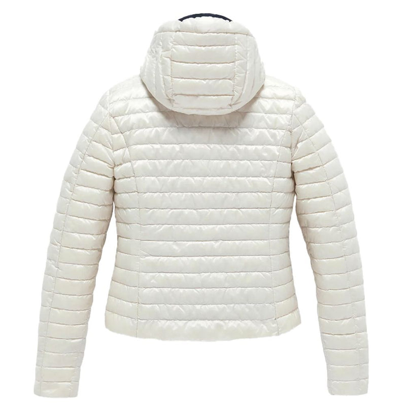 White Nylon Jackets & Coat