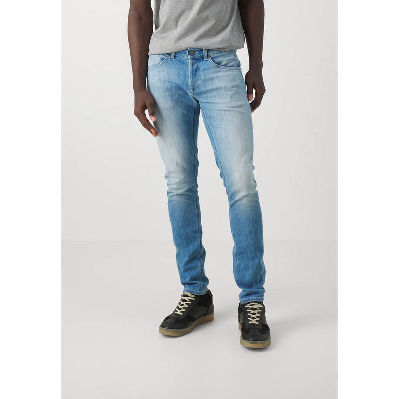 Light Blue Cotton Jeans & Pant