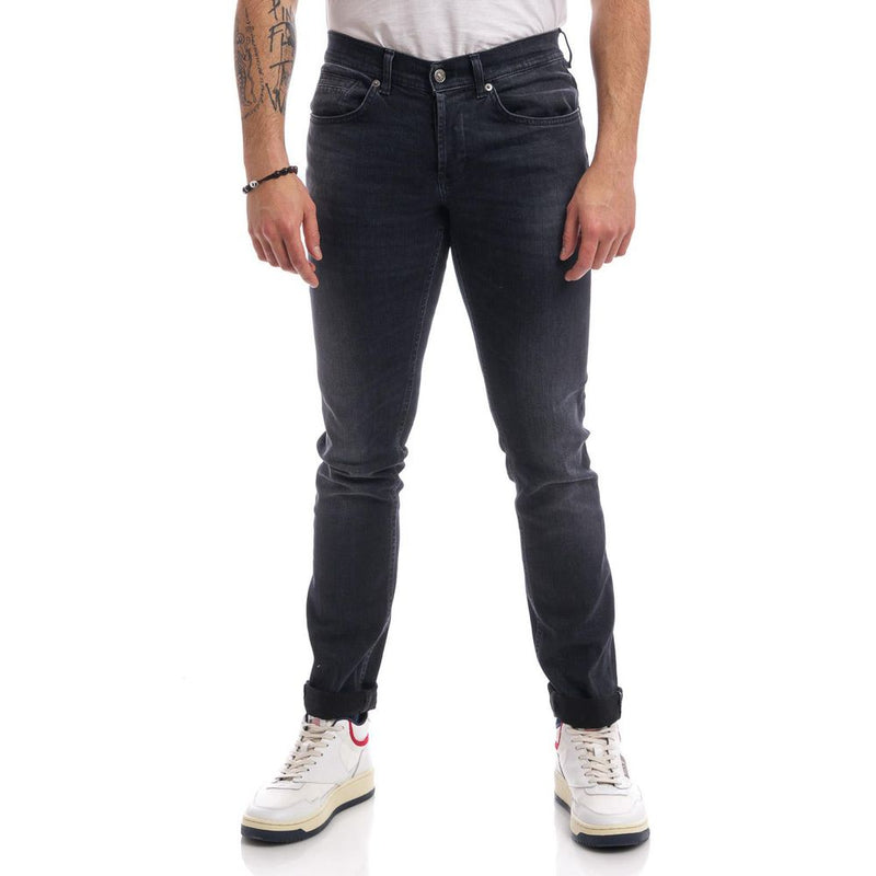 Black Cotton Jeans & Pant