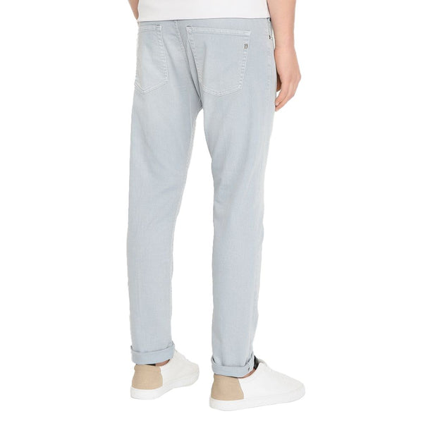 Gray Cotton Jeans & Pant