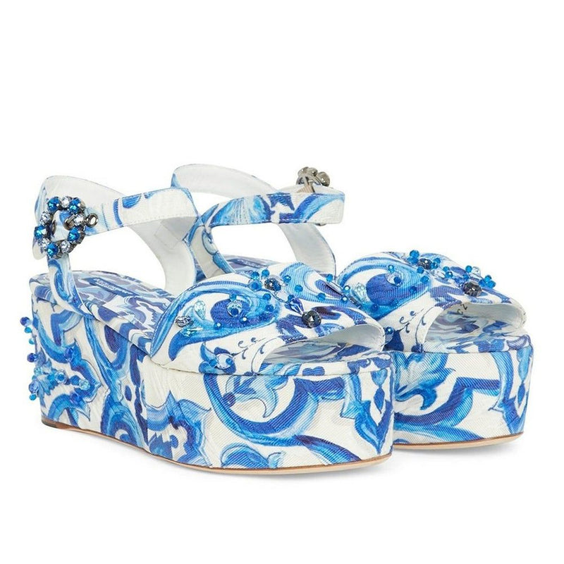 Blue Viscose Sandal