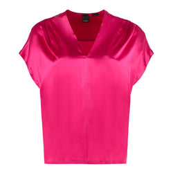 Fuchsia Silk Tops & T-Shirt