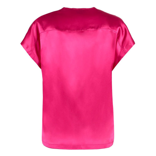 Fuchsia Silk Tops & T-Shirt