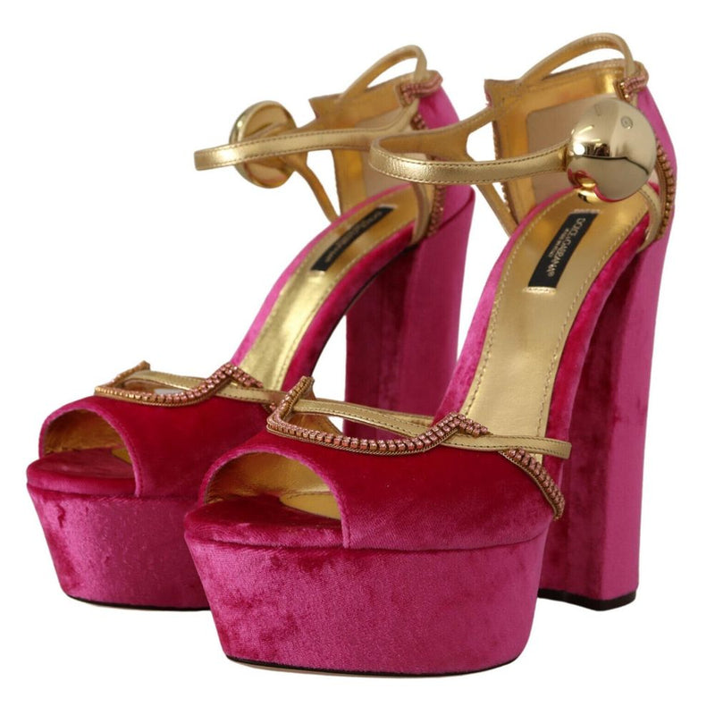 Fuchsia Viscose Sandal