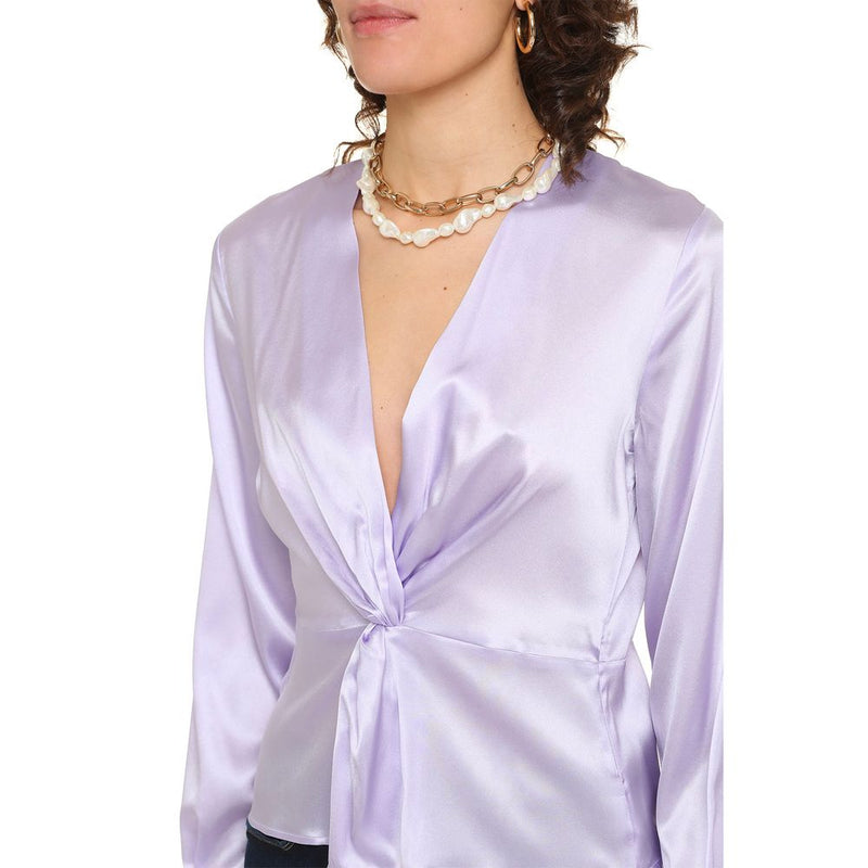 Purple Silk Tops & T-Shirt