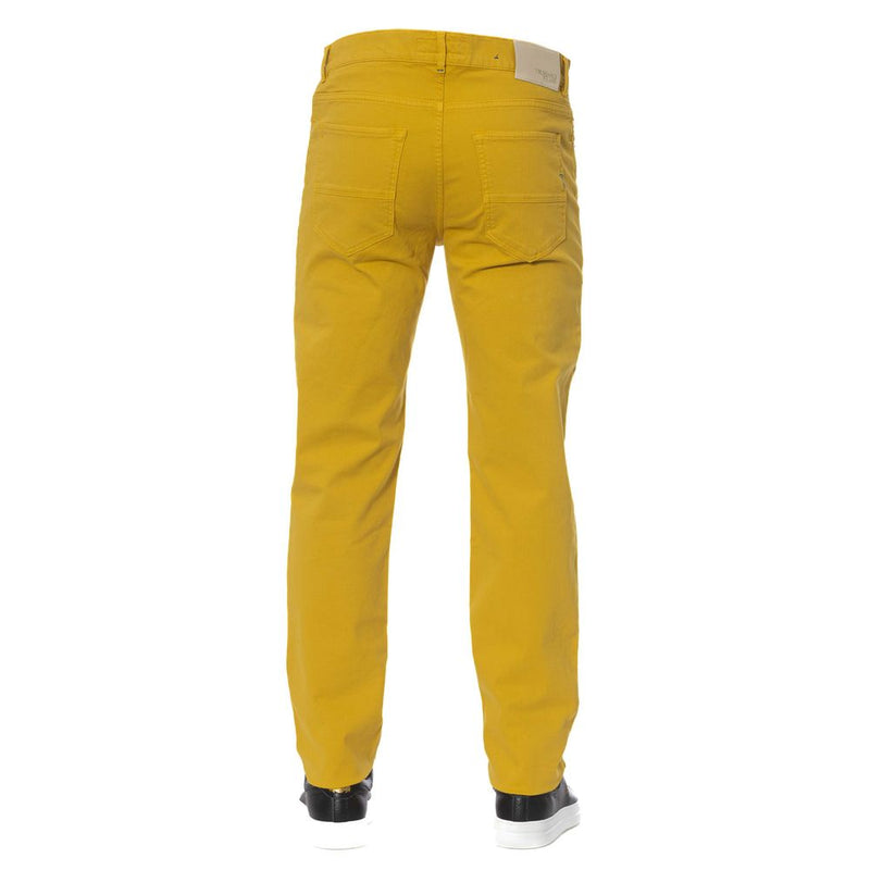 Yellow Cotton Jeans & Pant