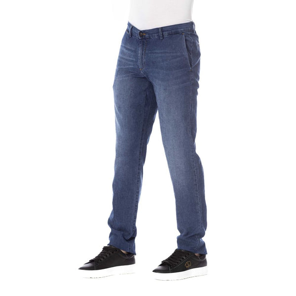 Blue Cotton Jeans & Pant