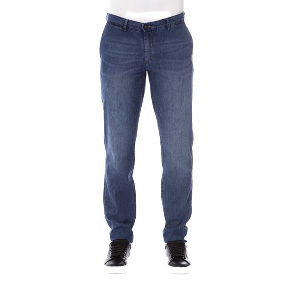 Blue Cotton Jeans & Pant