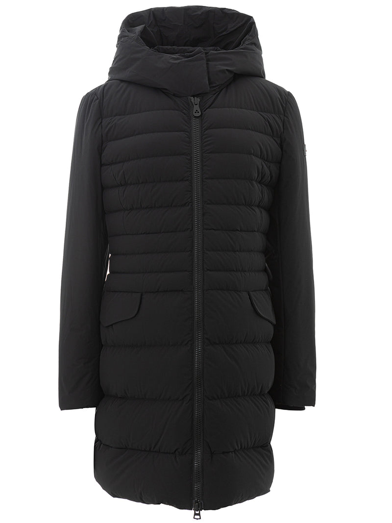 Long Quilted Black Jacket