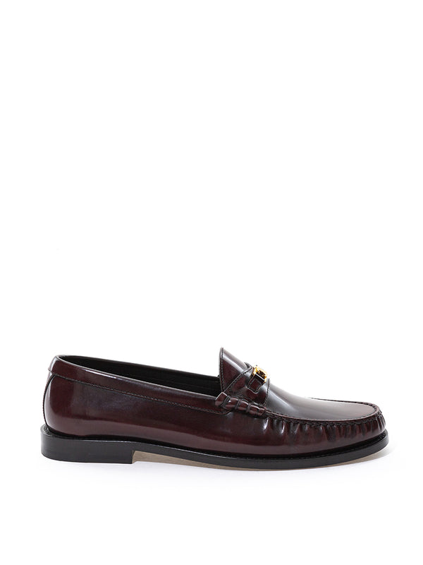 Brown Leather Triomple Loafer