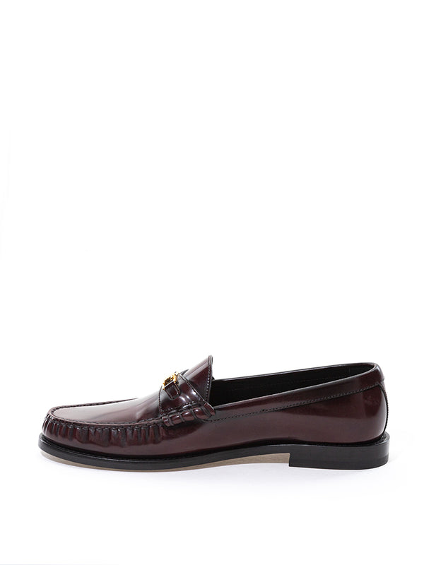 Brown Leather Triomple Loafer