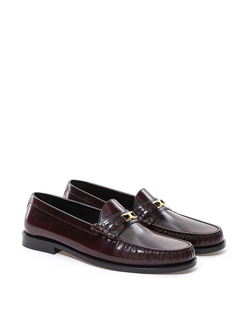 Brown Leather Triomple Loafer