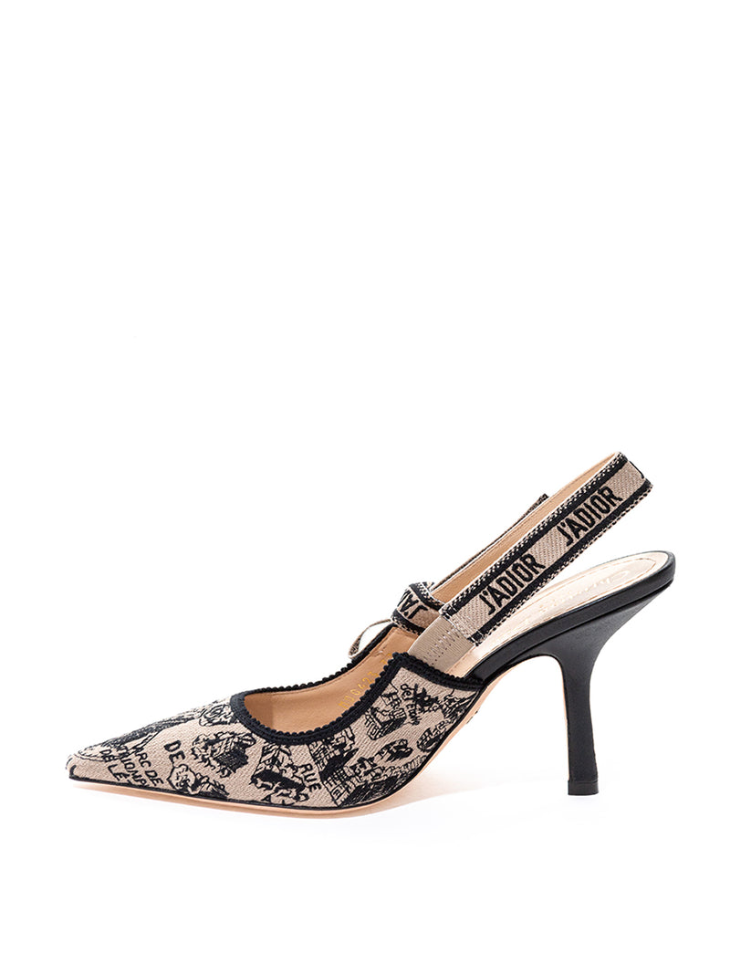 Printed Décolleté Slingback J'Adior Shoes