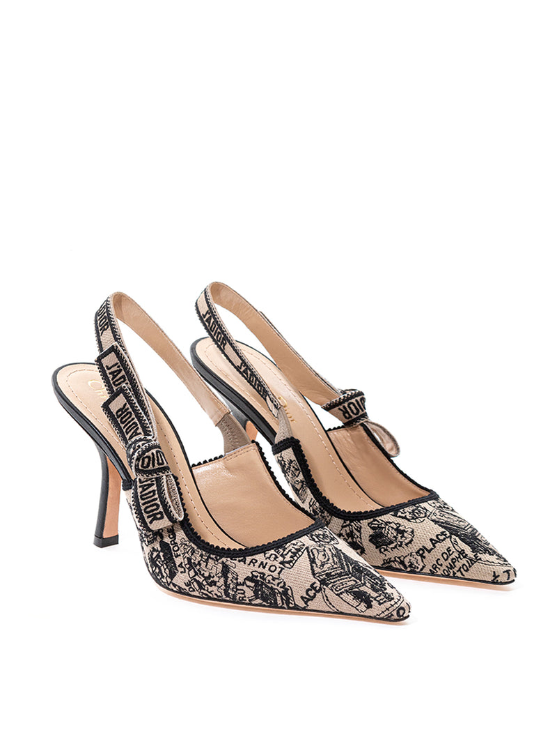 Printed Décolleté Slingback J'Adior Shoes