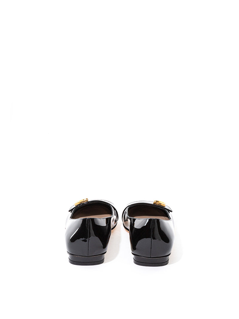 Ballerina Black Patent Leather 'C'est Dior' Shoes