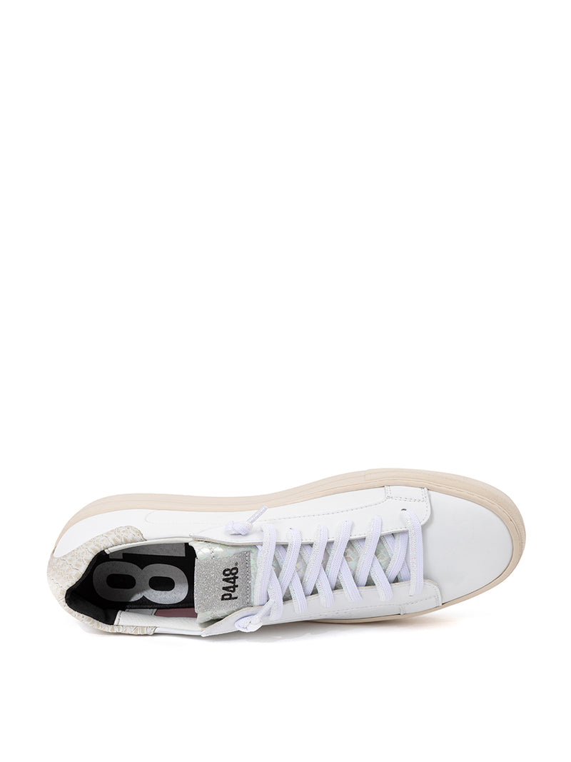 Thea Piton sneakers in white leather