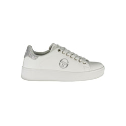 White Polyester Sneaker