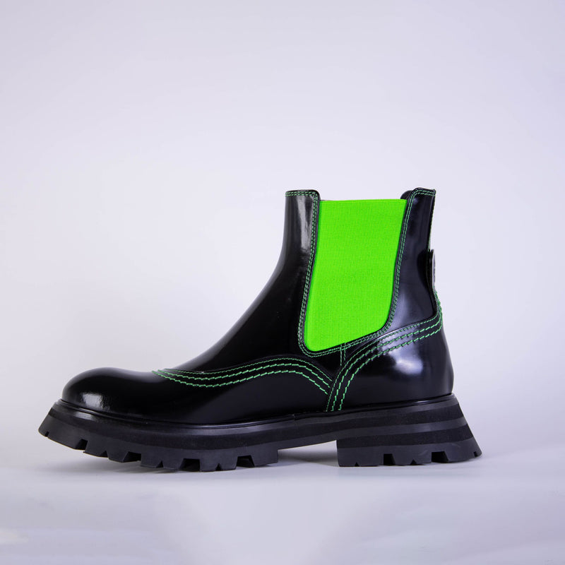 Alexander McQueen Fluo Inserts Chelsea Boots