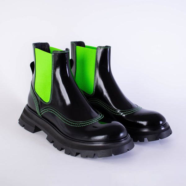 Alexander McQueen Fluo Inserts Chelsea Boots