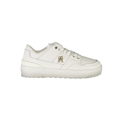 White Polyester Sneaker