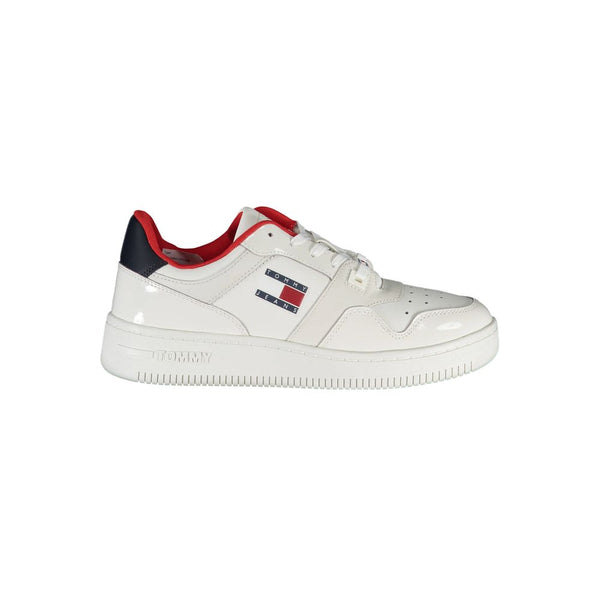 White Polyester Sneaker