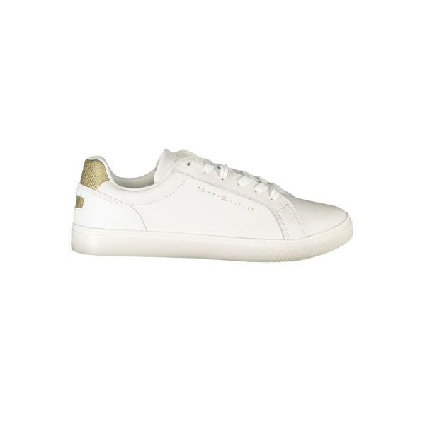 White Polyester Sneaker