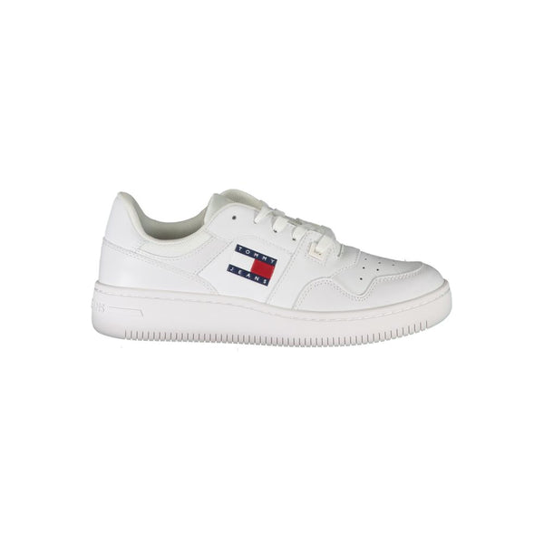 White Polyester Sneaker