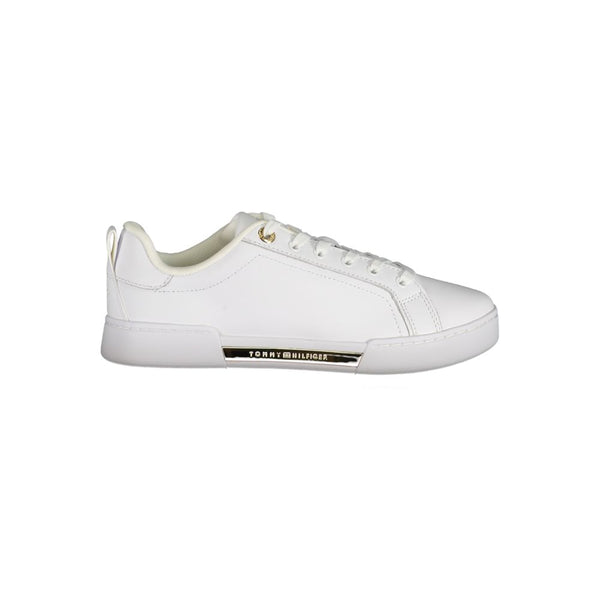 White Polyester Sneaker