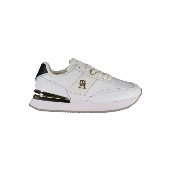 White Polyester Sneaker