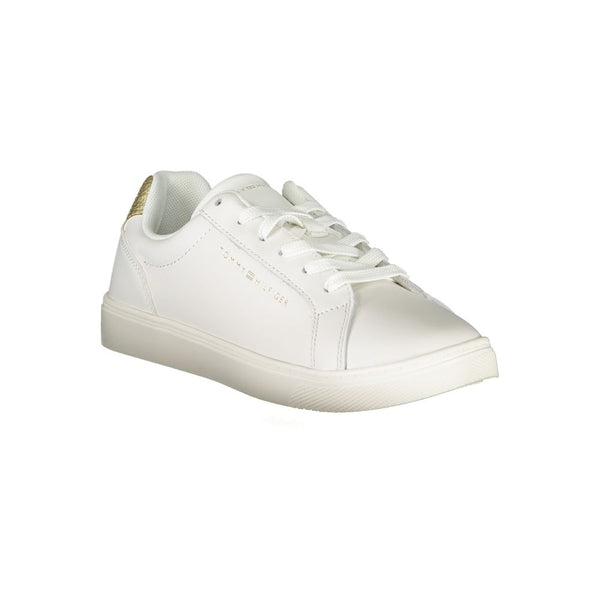 White Polyester Sneaker