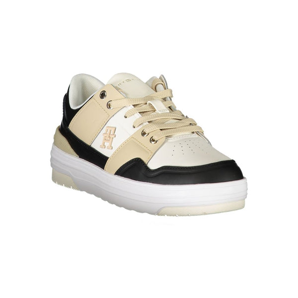 White Polyester Sneaker
