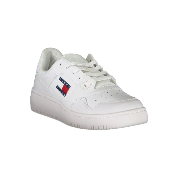 White Polyester Sneaker