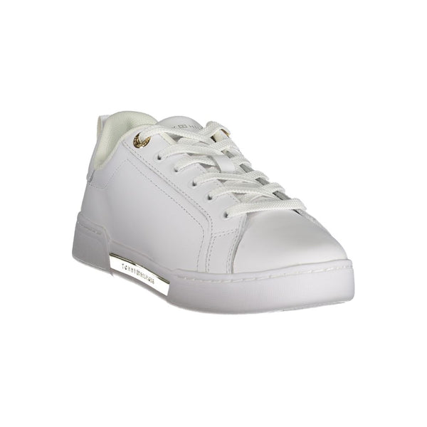 White Polyester Sneaker