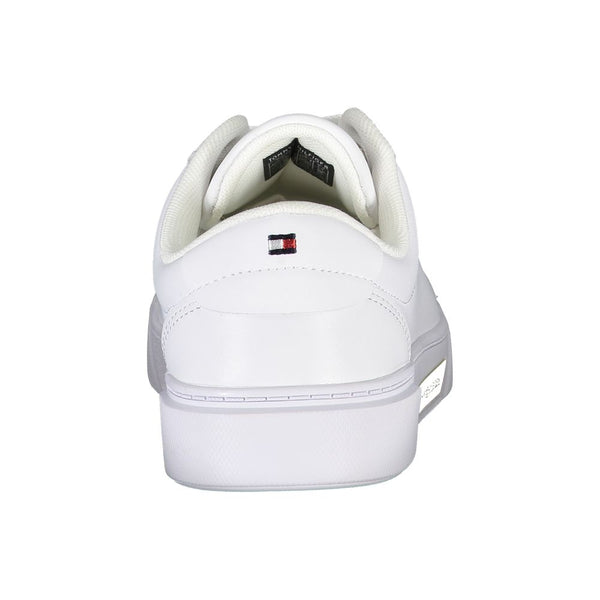 White Polyester Sneaker