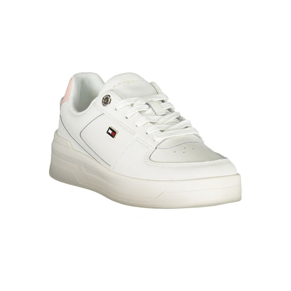 White Polyester Sneaker