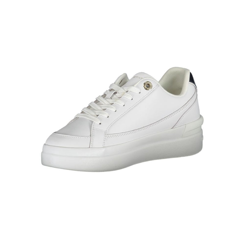 White Polyester Sneaker
