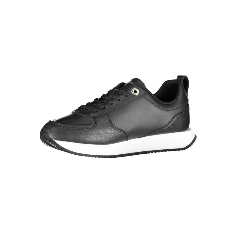 Black Polyester Sneaker