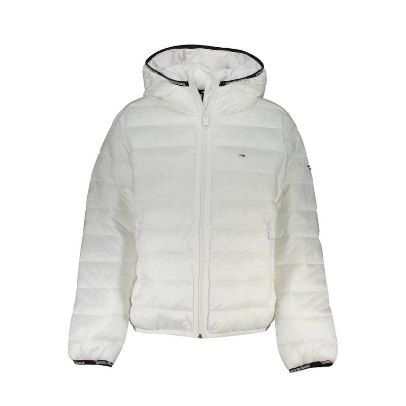 White Polyester Jackets & Coat