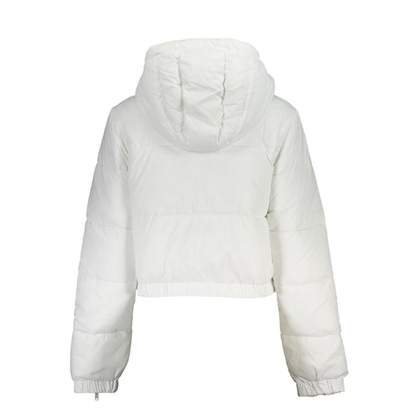 White Polyester Jackets & Coat