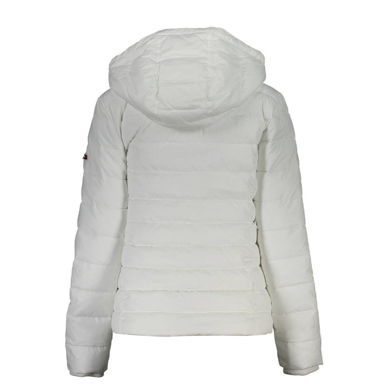 White Polyester Jackets & Coat