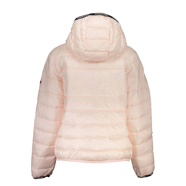 Pink Polyester Jackets & Coat