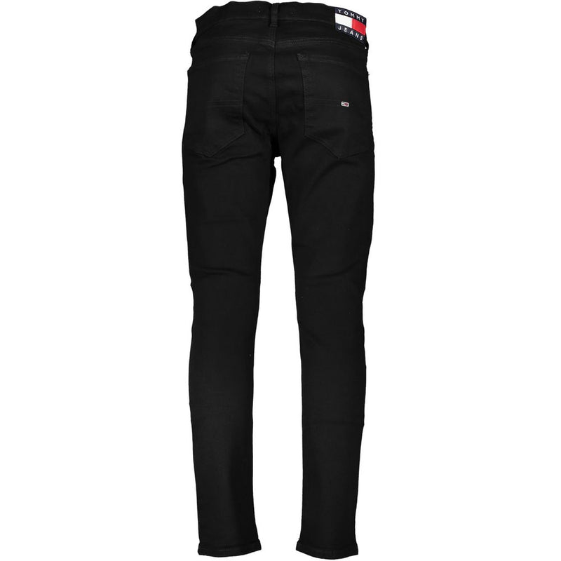 Black Cotton Jeans & Pant