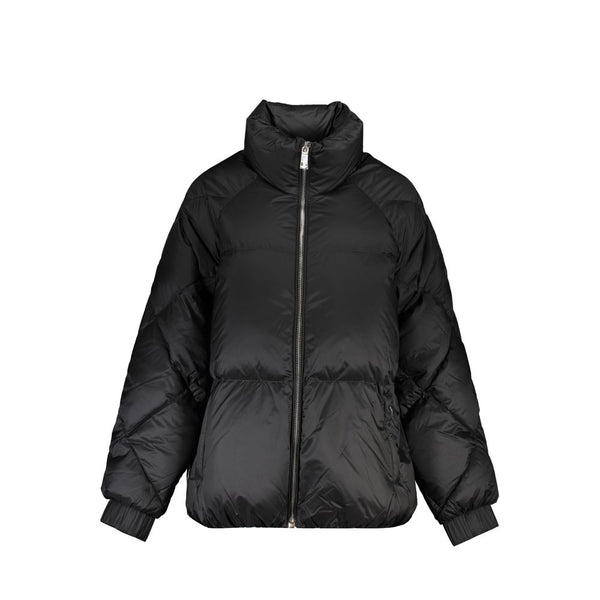 Black Polyester Jackets & Coat