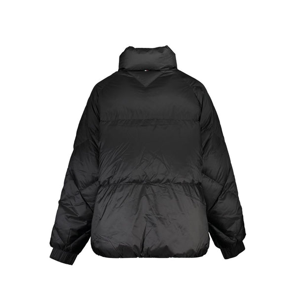 Black Polyester Jackets & Coat